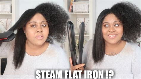 steam flat irons for black hair|flat ironing 4c thick hair.